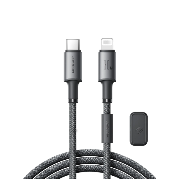 JOYROOM S-A50 – Cable de Carga Rápida 1.2m con Organizador Magnético (Gray) - Imagen 2