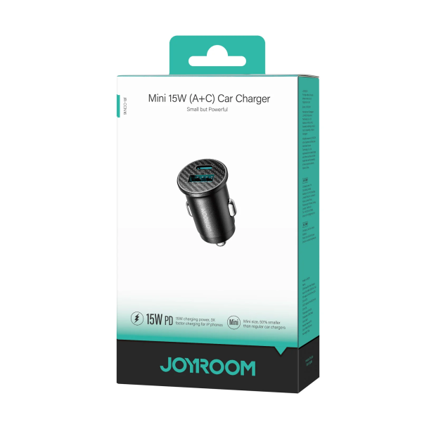 Cargador de Coche JOYROOM JR-CCN16 Mini – 15W, Dual USB