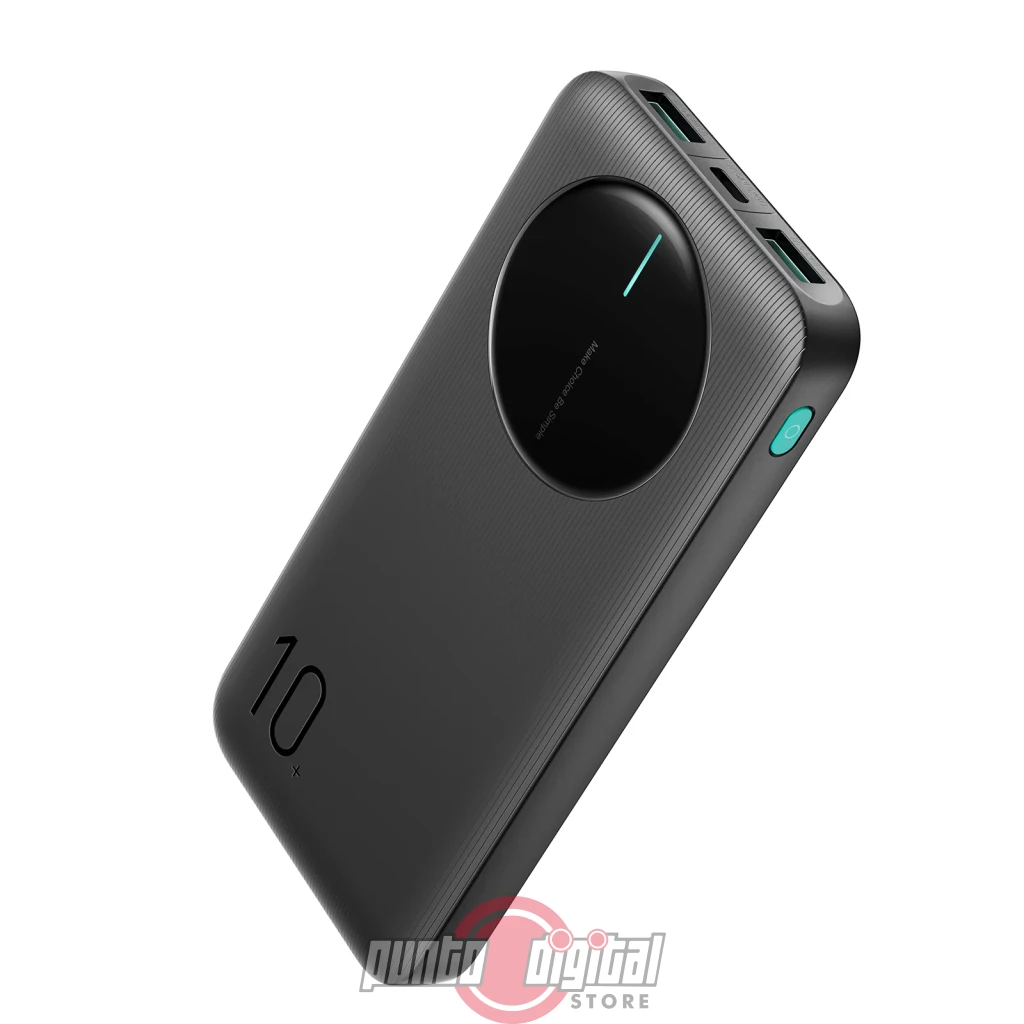 Power Bank Joyroom JR-PBF12 10,000 mAh con LED, 22.5W, 2.4A -Negro