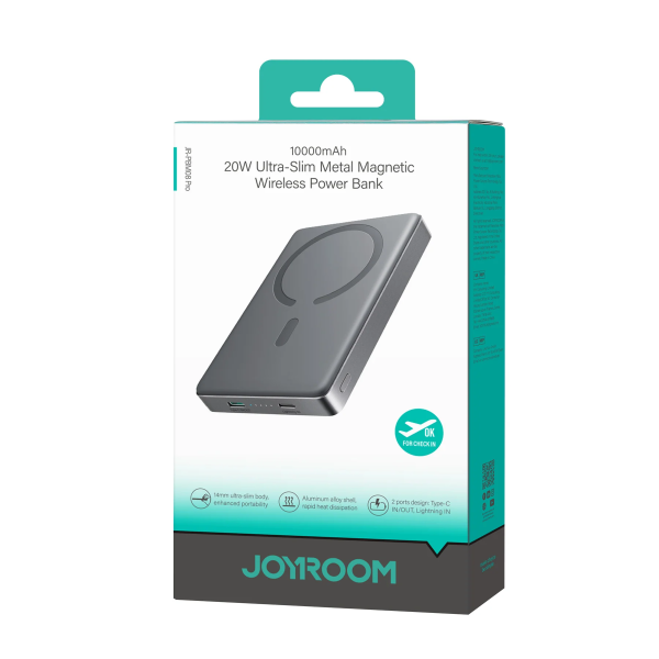 Power Bank Inalámbrico Magnético JOYROOM JR-PBM08 Pro 20W – 10,000mAh