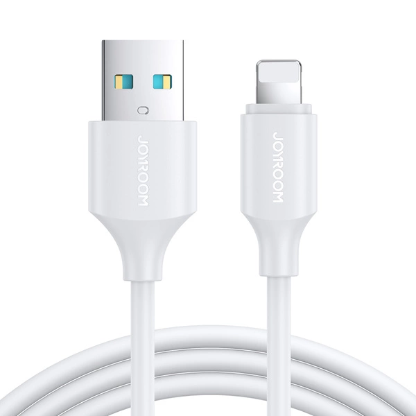 Cable Joyroom Serie Long-Lasting A9 con Conectores USB-A / Lightning, 2.4A, 1m - Blanco