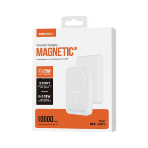Power Bank Recci RPB-W09 – 10.000 mAh, Carga Rápida y Diseño Compacto