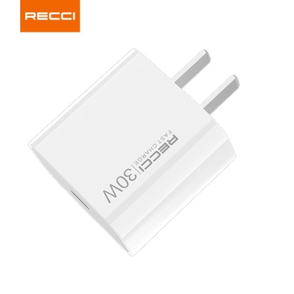Cubo de carga rápida RECCI RCT-P41C 30W – Puerto USB-C - Imagen 3