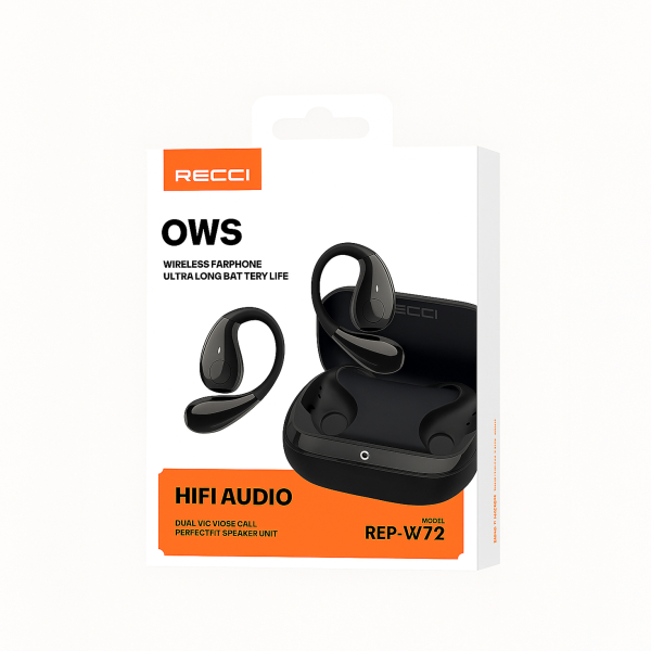 Auricular Inalámbrico RECCI OWS – Elegante y Cómodo