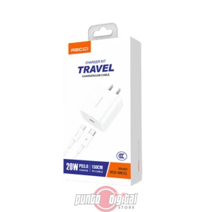 Kit Recci RCK-08CCL PD20W Tipo-C a Lightning