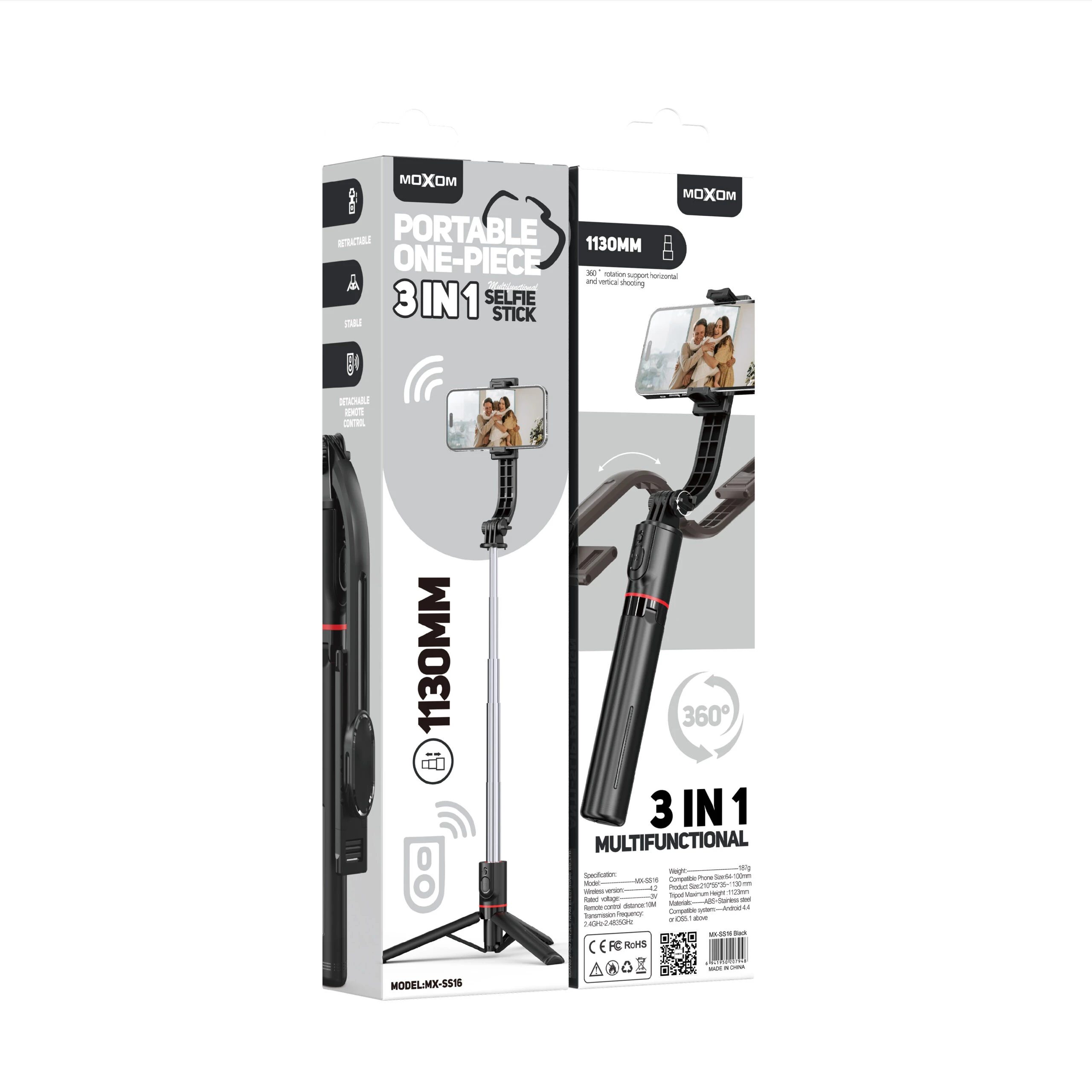 Trípode Compacto con Selfie Stick Integrado