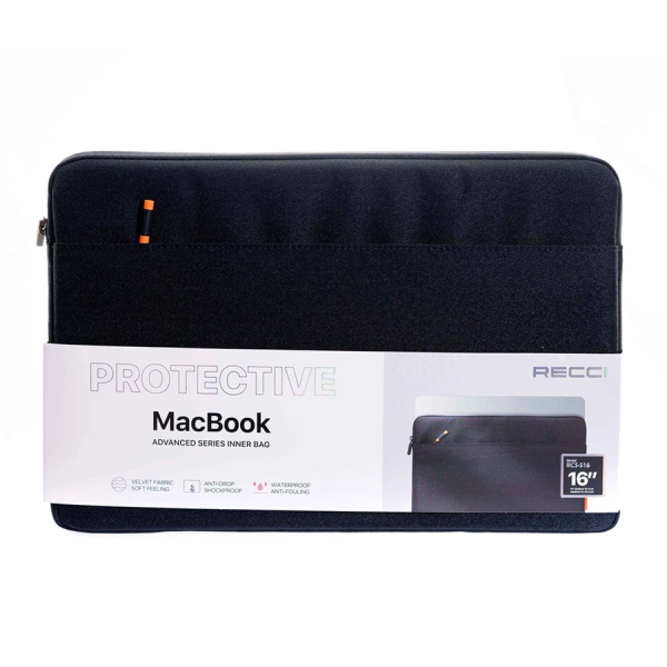 Bolso para Laptop Recci RCS-S16 – Negro (Hasta 16”)