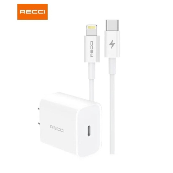Kit Recci RCK-08CCL PD20W Tipo-C a Lightning - Imagen 2