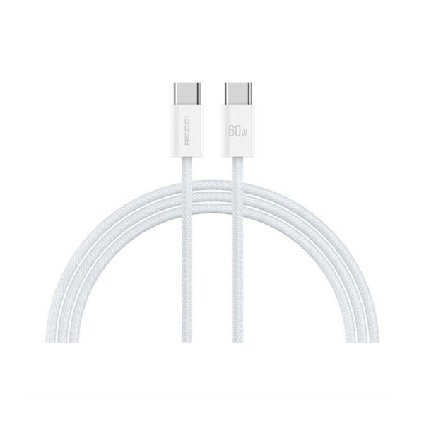 Cable Recci RS13CC Tipo-C a Tipo-C – Carga Rápida 60W - Imagen 2