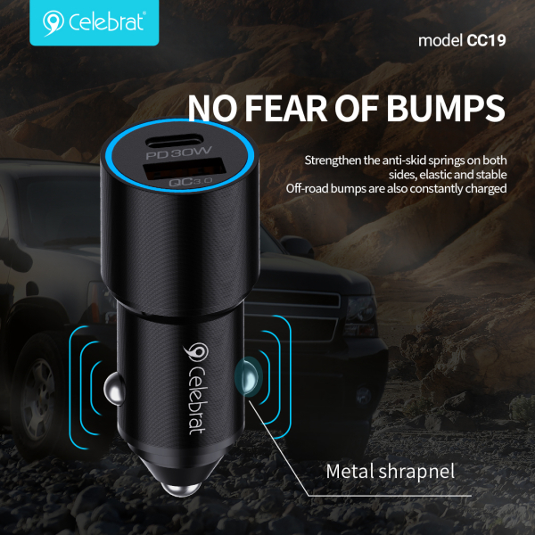 Cargador carro USB + C - Imagen 3