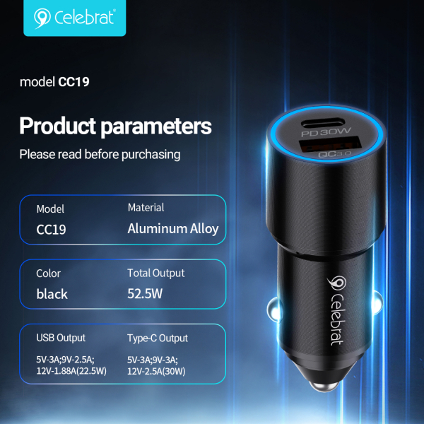 Cargador carro USB + C - Imagen 4