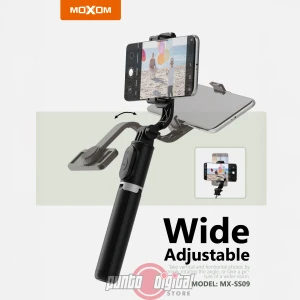 Palo selfie extensible con control remoto inalámbrico y trípode