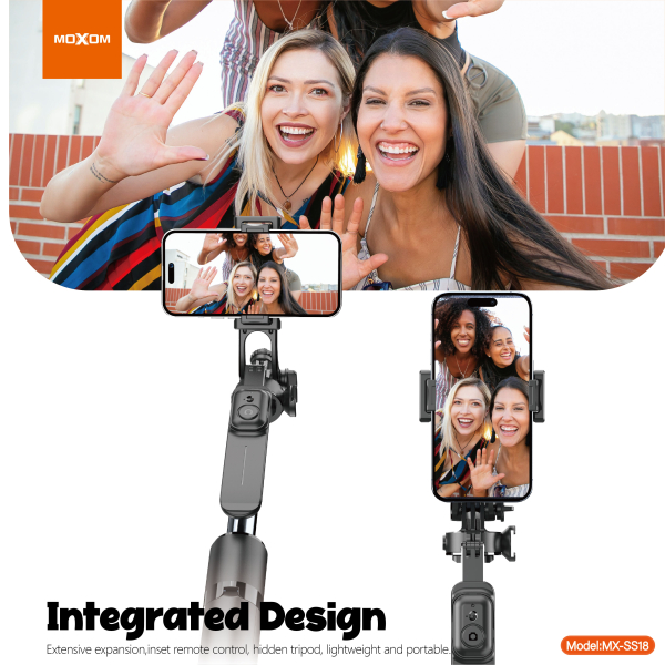 Trípode inalámbrico plegable con Bluetooth y control remoto (210 cm) - Imagen 3