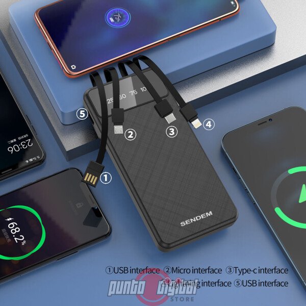 Power Bank Carga Simultánea 10000mAh - Imagen 2