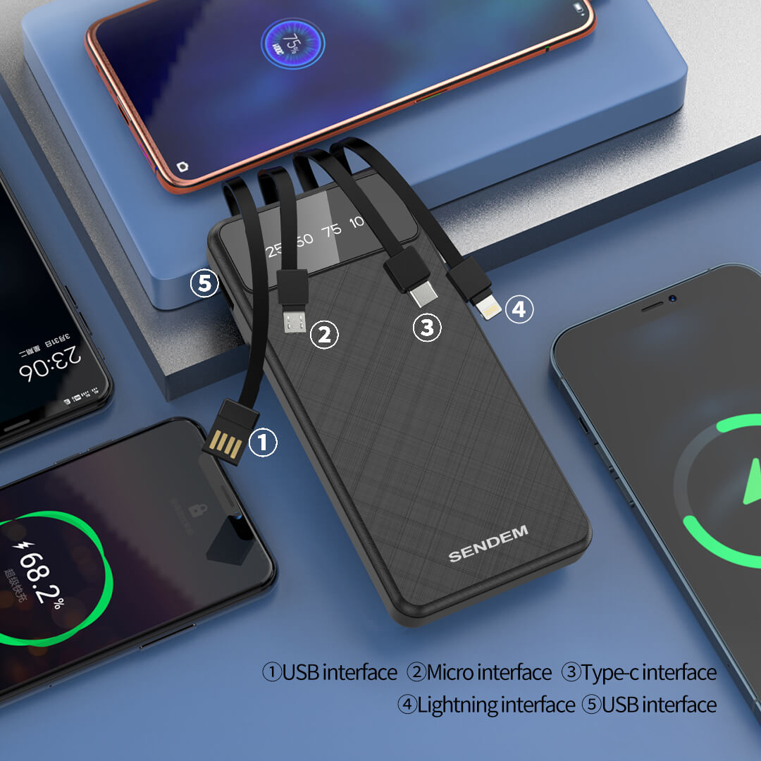 Power Bank Carga Simultánea 10000mAh - Imagen 2