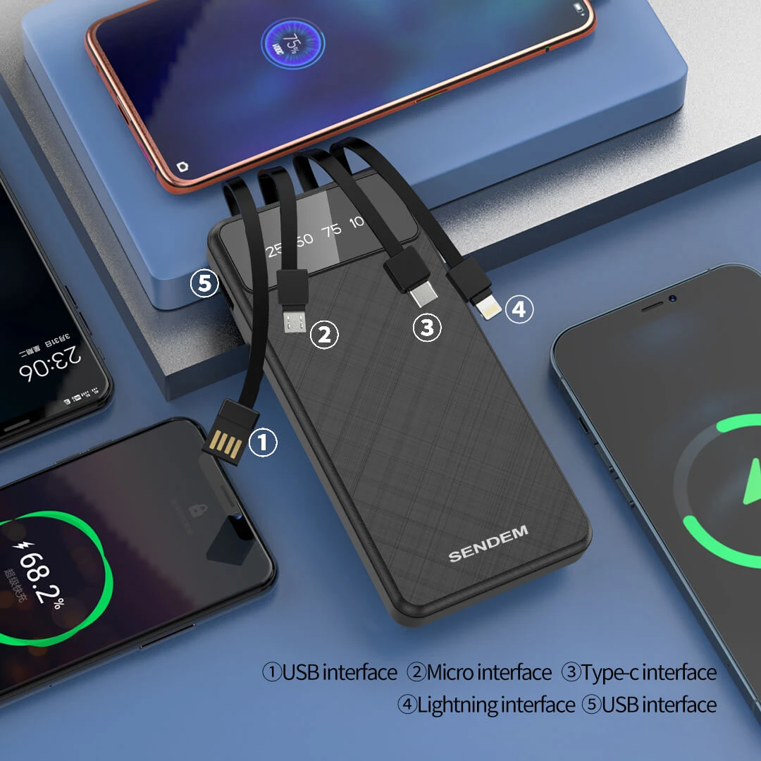 Power Bank Carga Simultánea 10000mAh - Imagen 2