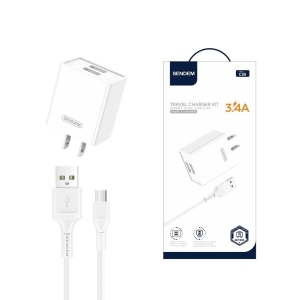 Cargador + USB 3.4A
