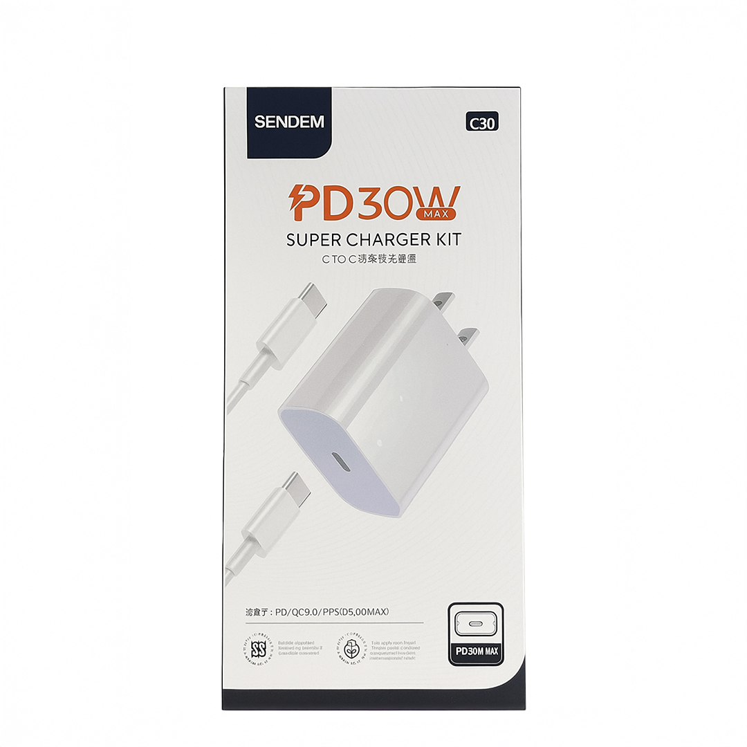 Kit Cargador Tipo C - 30W