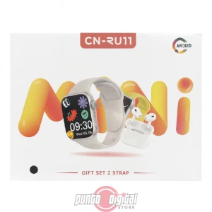 Smartwatch AMOLED + Audífonos Inalámbricos (Set con 2 Correas)