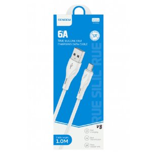 Cable V8 Carga Rápida 6A de 1 Metro