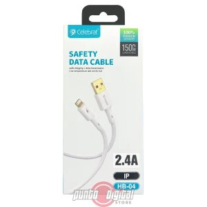 Cable Celebrat HB-04 Lightning 2.4A Safety Data Cable