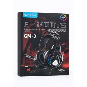Audífonos Gamer Celebrat Gm-3 Con Micrófono Y Luces Led