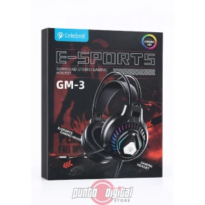 Auriculares Gamer Celebrat GM-3 con Micrófono y RGB