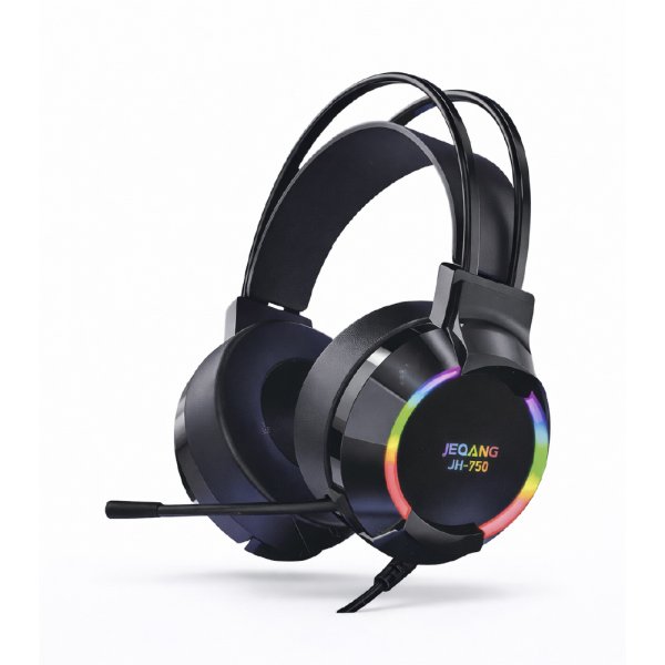 Audífonos Gamer Jh-750 Con Micrófono Y Luces Led - Imagen 2