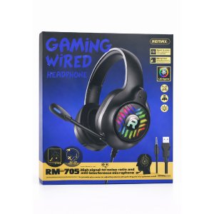 Audífonos Gamer Rm-705 Con Micrófono Y Luces Led