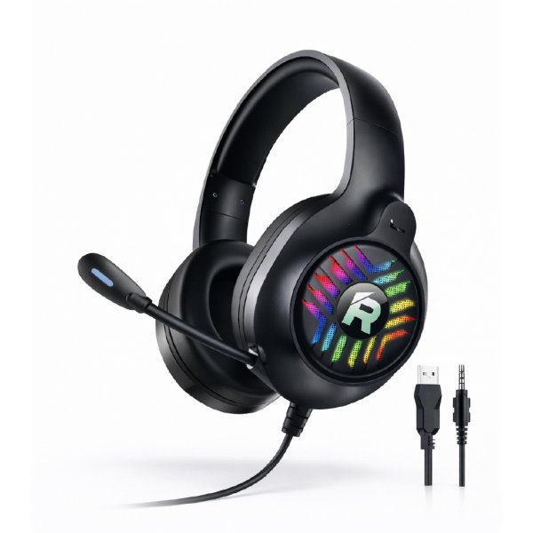 Audífonos Gamer Rm-705 Con Micrófono Y Luces Led - Imagen 2