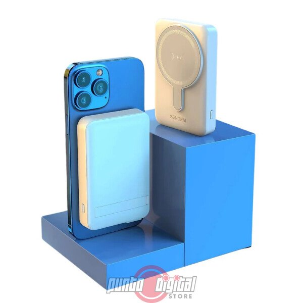 Cargador Portaitl Sendem PH29 Carga Inalámbrica Magnética con Soporte Integrado - Imagen 2