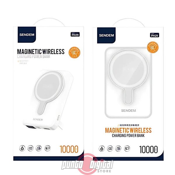 Cargador Portaitl Sendem PH29 Carga Inalámbrica Magnética con Soporte Integrado - Imagen 3