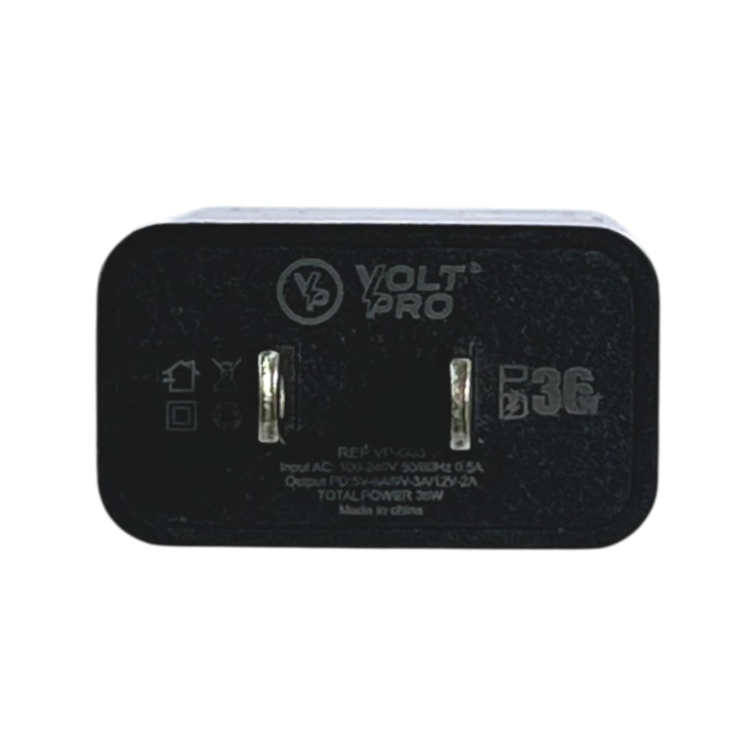 Cargador de Pared Volt Pro VP-G03 (36W) – Carga Rápida PD Tipo C - Imagen 2