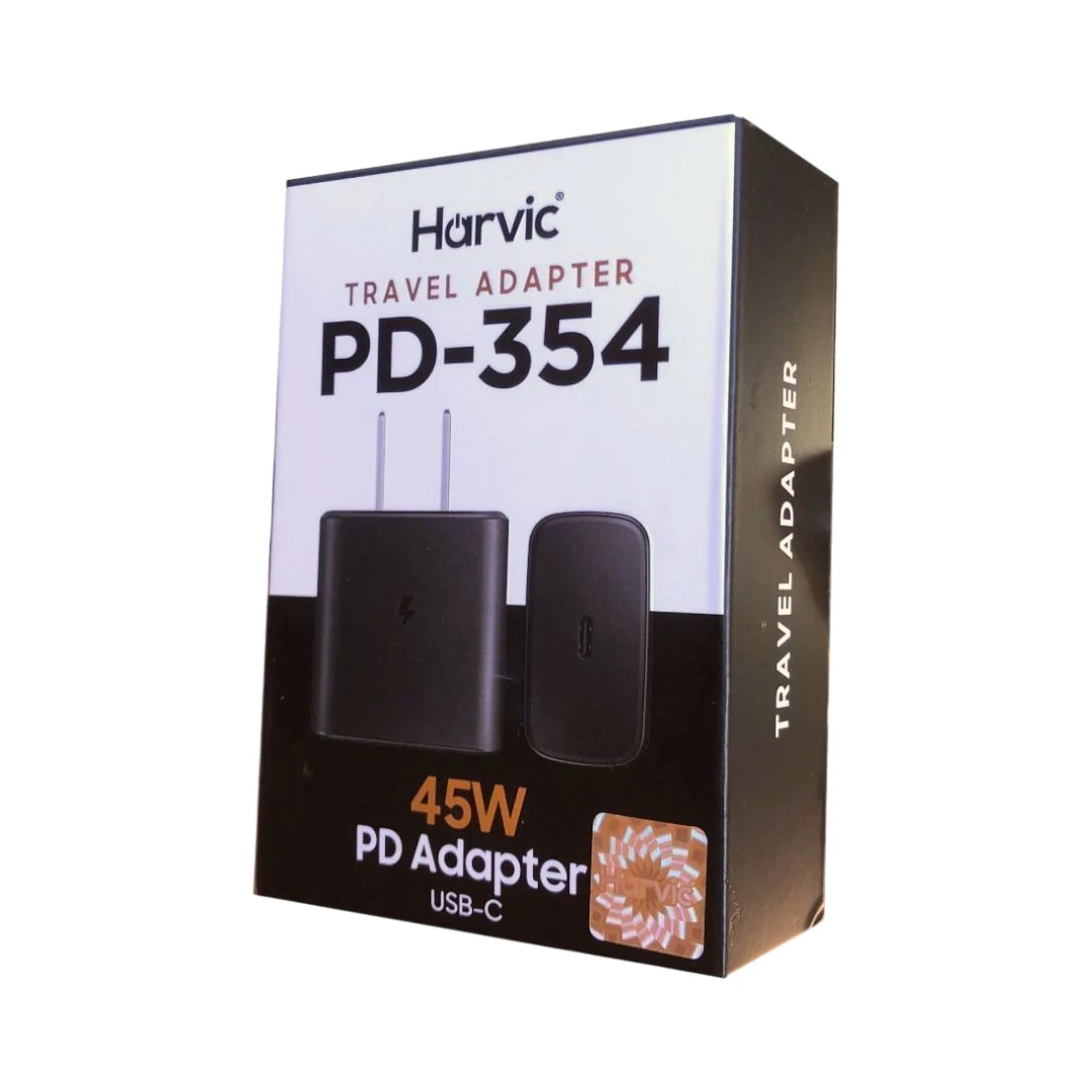 Adaptador de Carga Rápida Harvic PD-354 (45W) - Imagen 2