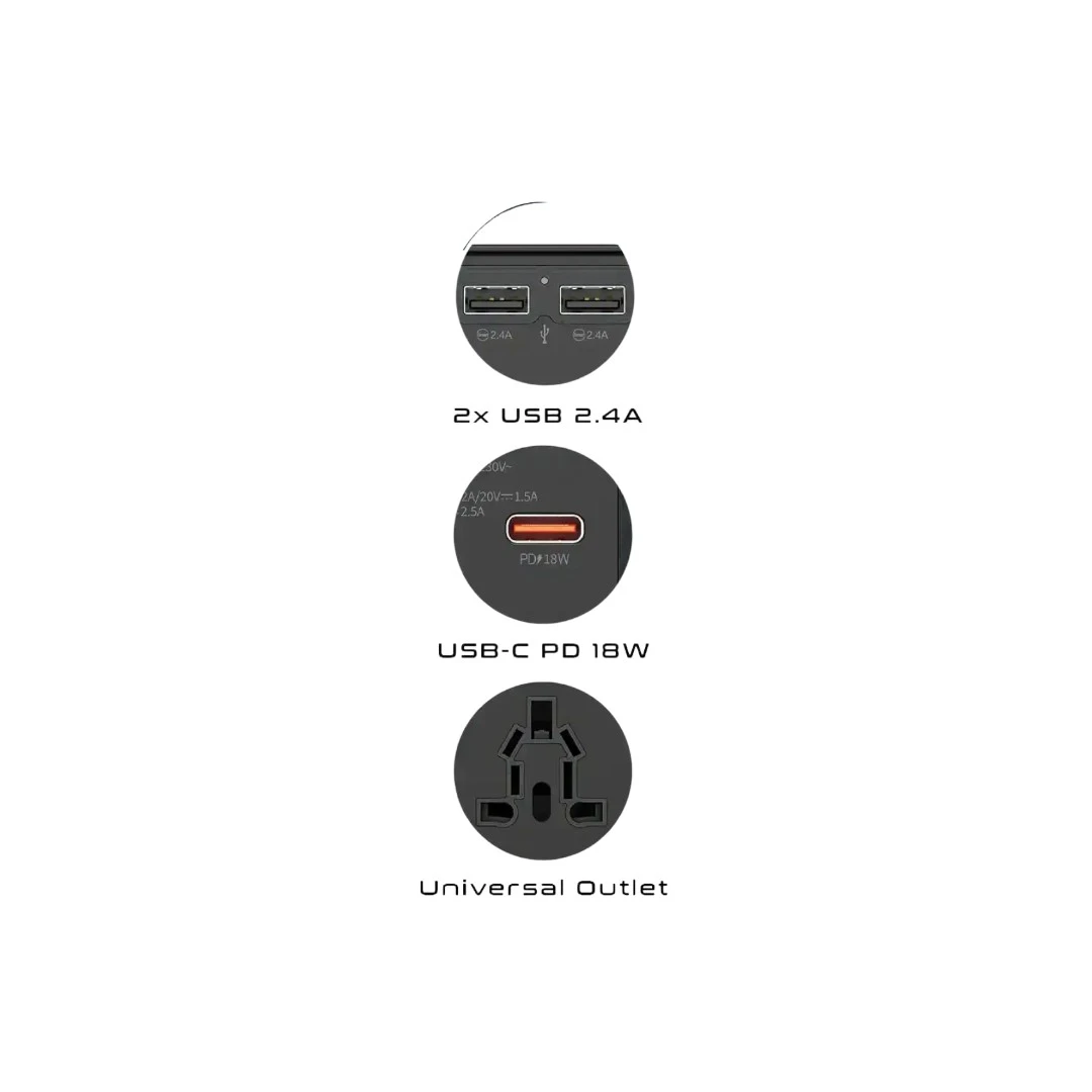 Adaptador de Carga Viajero Universal Harvic PD-355 - Imagen 3