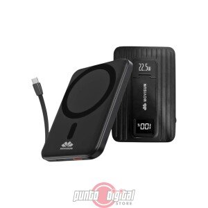 Power Bank MoviSun L-1010 Carga Inalámbrica 15W y Carga Rápida 22.5W
