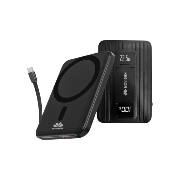 Power Bank MoviSun L-1010 Carga Inalámbrica 15W y Carga Rápida 22.5W