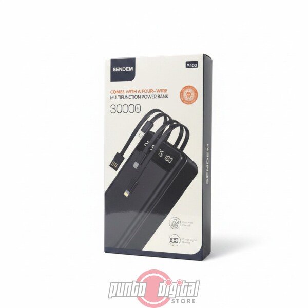 Power Bank Cargador Portatil Sendem P403 - Imagen 3