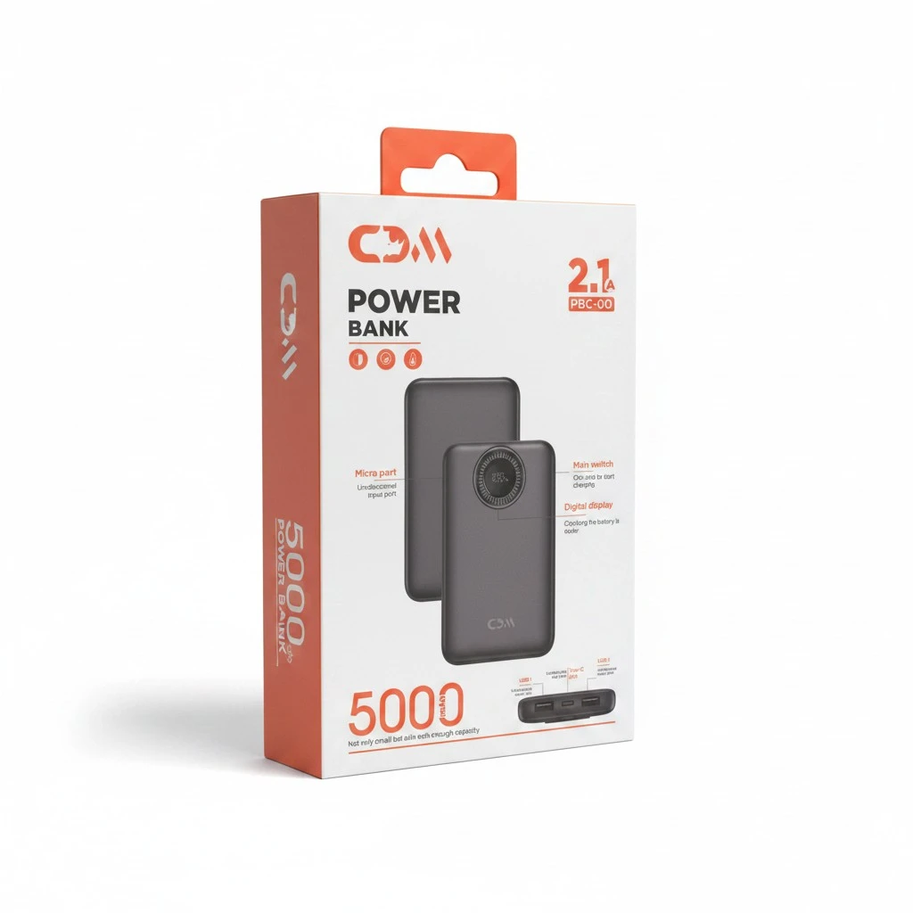 Power Bank CDM PBC-00 (5.000mAh) – Ultra Compacta y Portable - Imagen 3