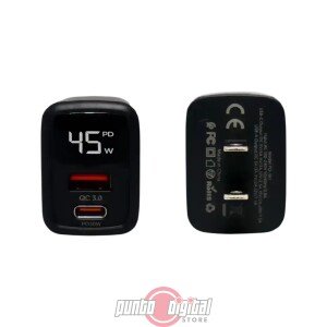 Cargador Inteligente Doble Puerto Harvic PD-361 (30W PD + QC 3.0)
