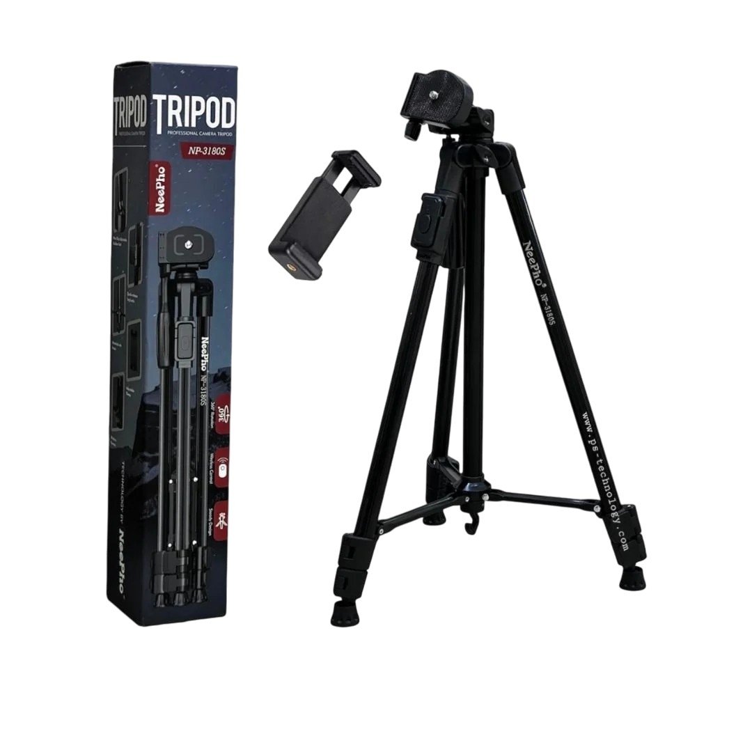 Trípode Profesional NEEPHO NP-3180S para Cámara y Celular con Control Remoto - Imagen 4