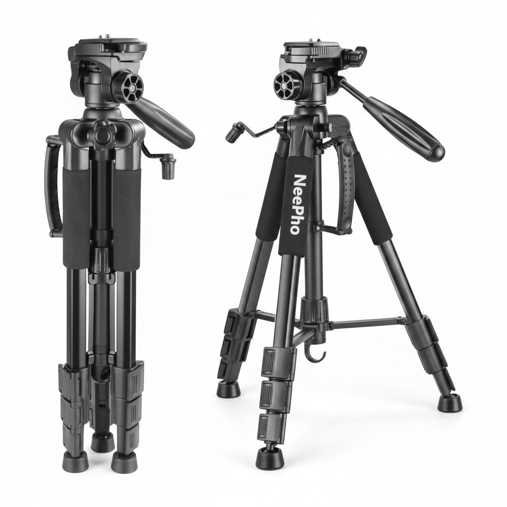 Trípode Profesional NEEPHO NP-3180S para Cámara y Celular con Control Remoto - Imagen 3