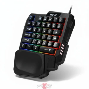 Teclado Gaming HARVIC TCB-447 - Mini Teclado de Una Mano