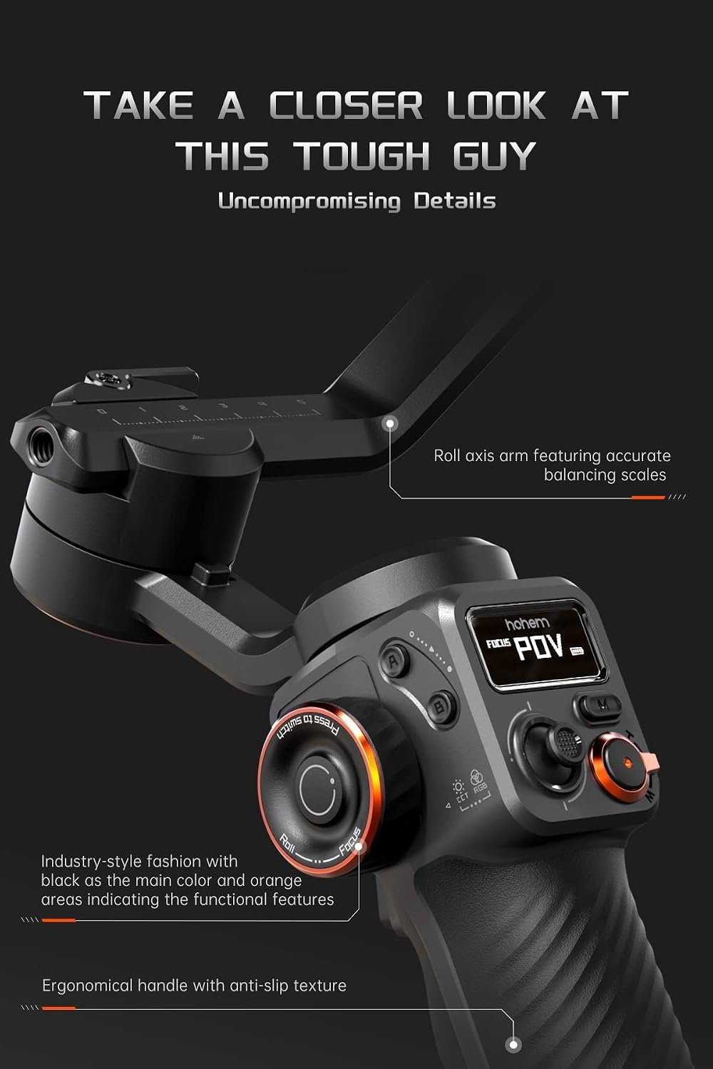 Estabilizador Hohem iSteady M6 Kit - Gimbal 3 Ejes con IA - Imagen 7