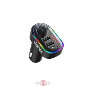 Adaptador Transmisor FM Harvic PLBT-250: Entretenimiento RGB y Carga de Alta Velocidad