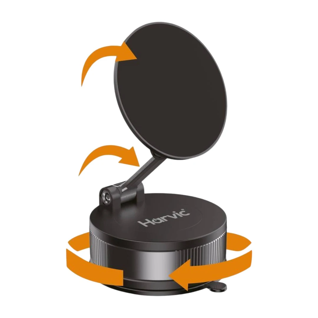 Soporte Celular para Carro Harvic CHD-1970 con Succión Firme y Giro 180° - Imagen 3