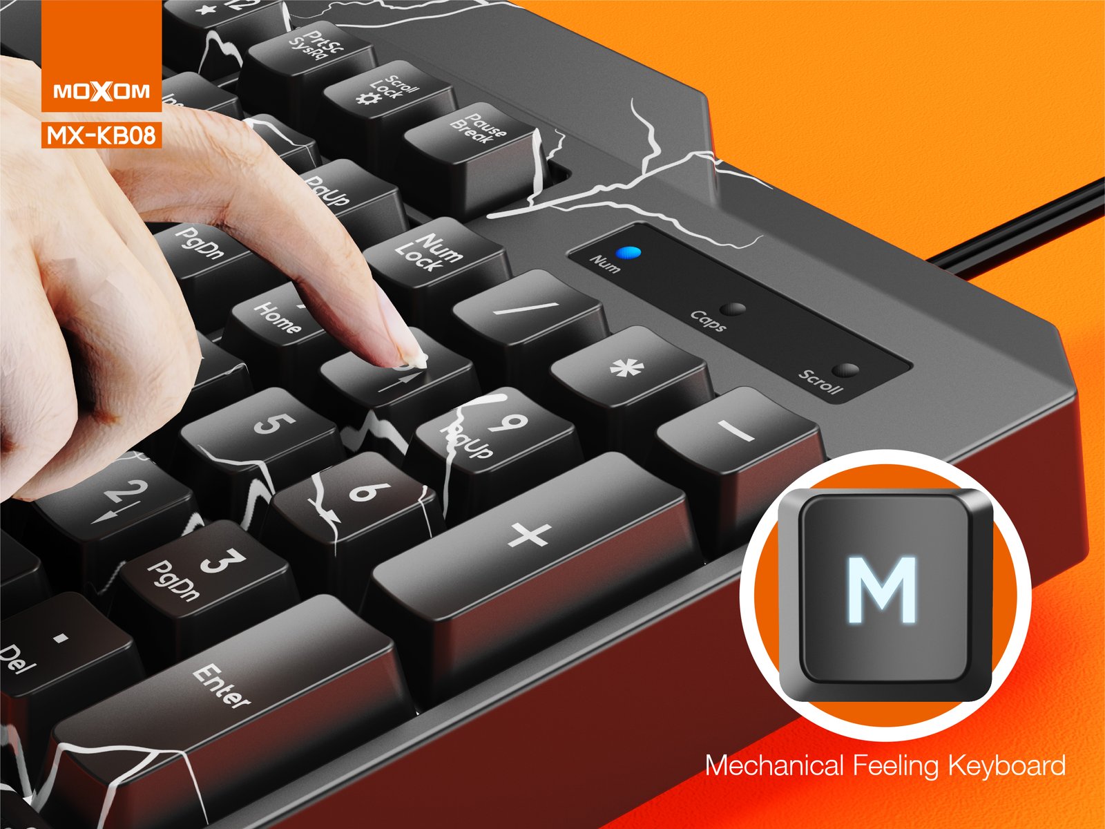 Teclado Gamer con Iluminacion LED Moxom MX-KB08 - Imagen 3