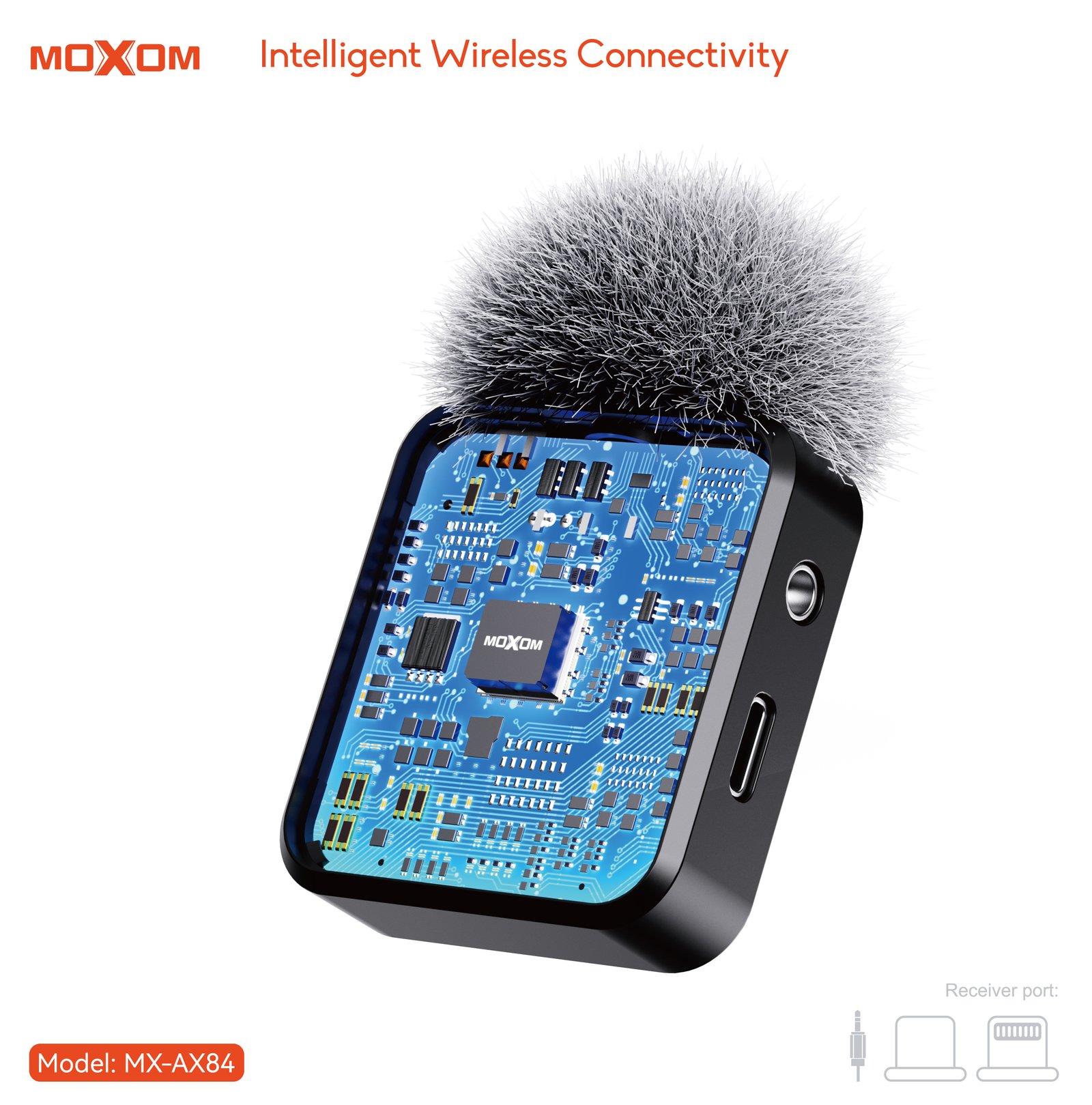 Micrófono Inalámbrico Dual Moxom (MX-AX84) – Calidad Profesional y Reducción de Ruido - Imagen 3