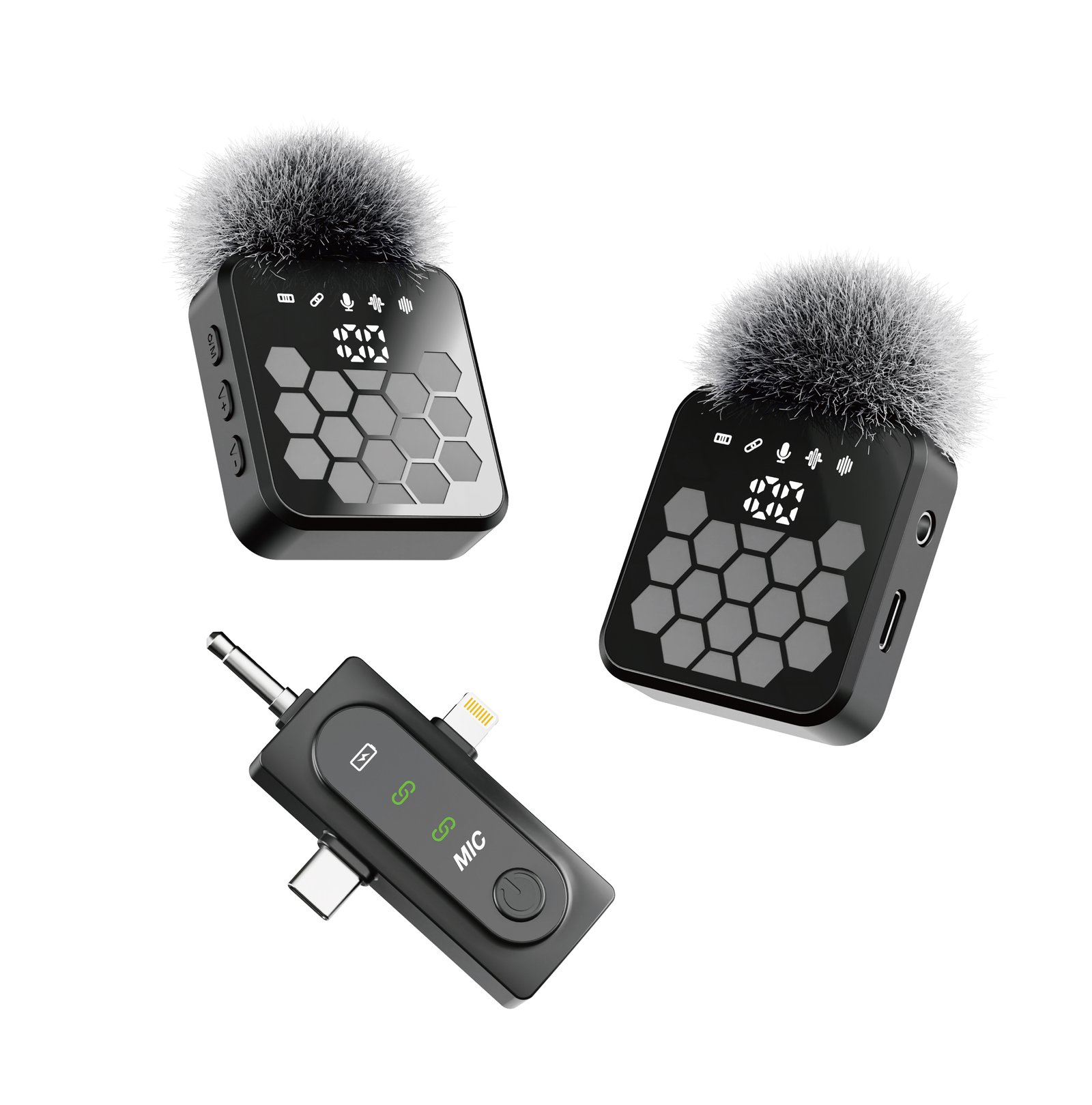 Micrófono Inalámbrico Dual Moxom (MX-AX84) – Calidad Profesional y Reducción de Ruido