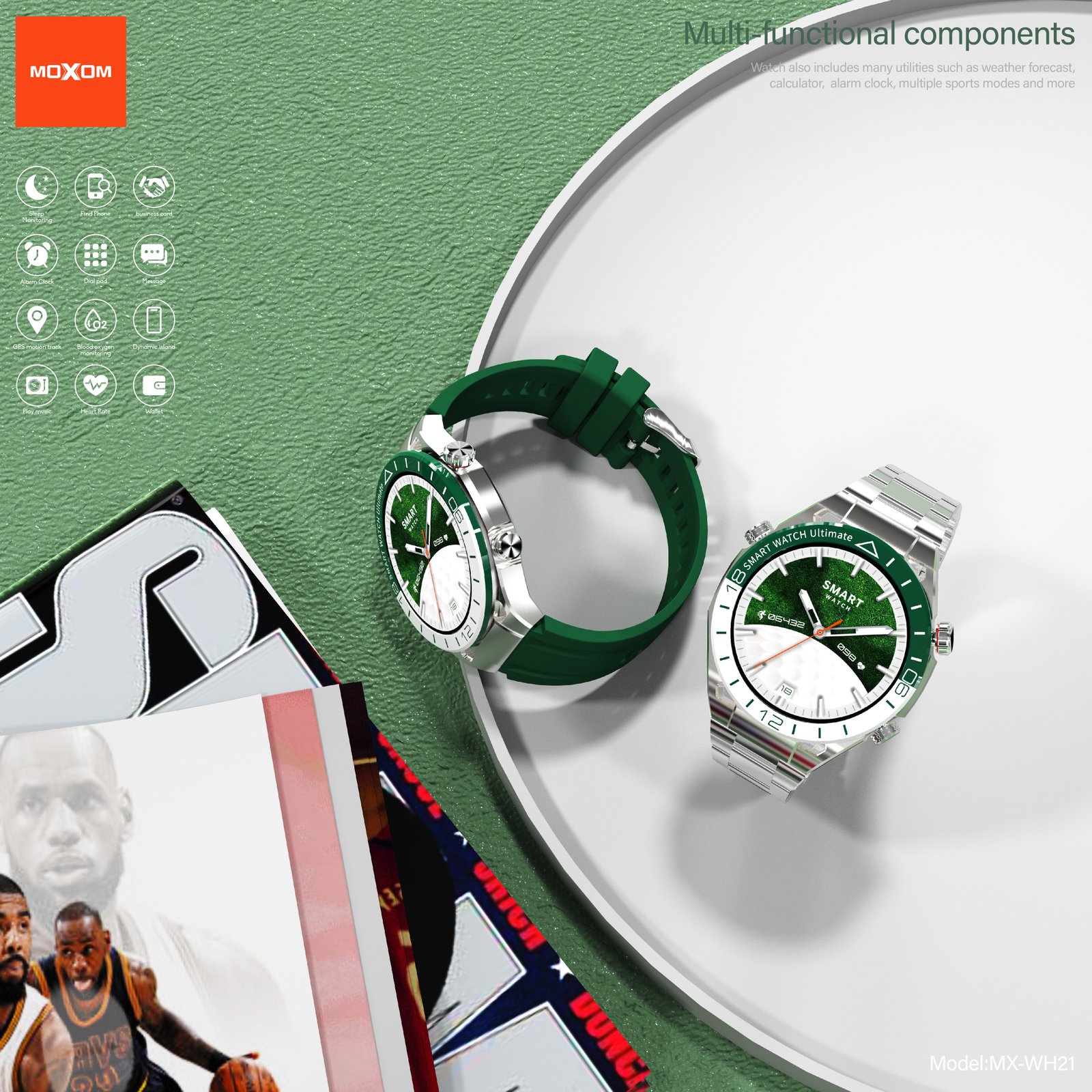 Smart Watch Moxom MX-WH21 – Tecnología Premium y Resistencia Extrema - Imagen 4